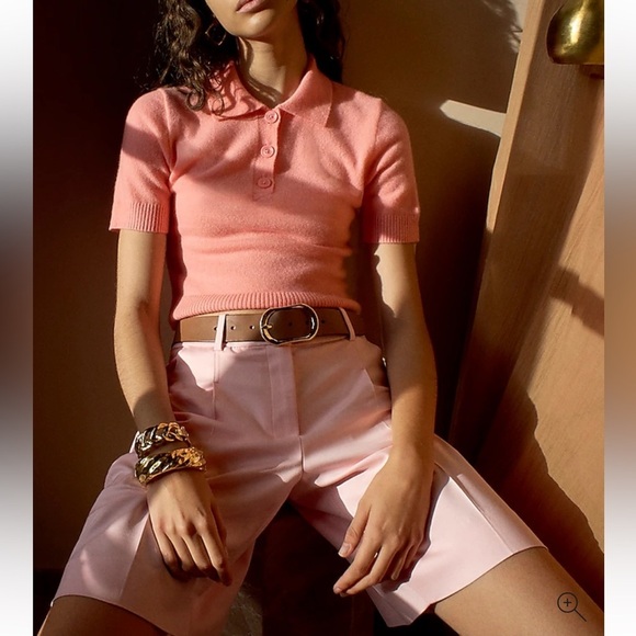 NEW J. Crew Women’s oval buckle belt in Italian leather Rich Toffee XL BW380 $98 - Picture 3 of 10